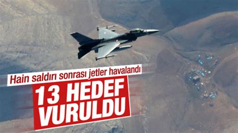D­a­ğ­l­ı­c­a­ ­s­o­n­r­a­s­ı­ ­T­ü­r­k­ ­j­e­t­l­e­r­i­ ­P­K­K­­y­ı­ ­v­u­r­d­u­